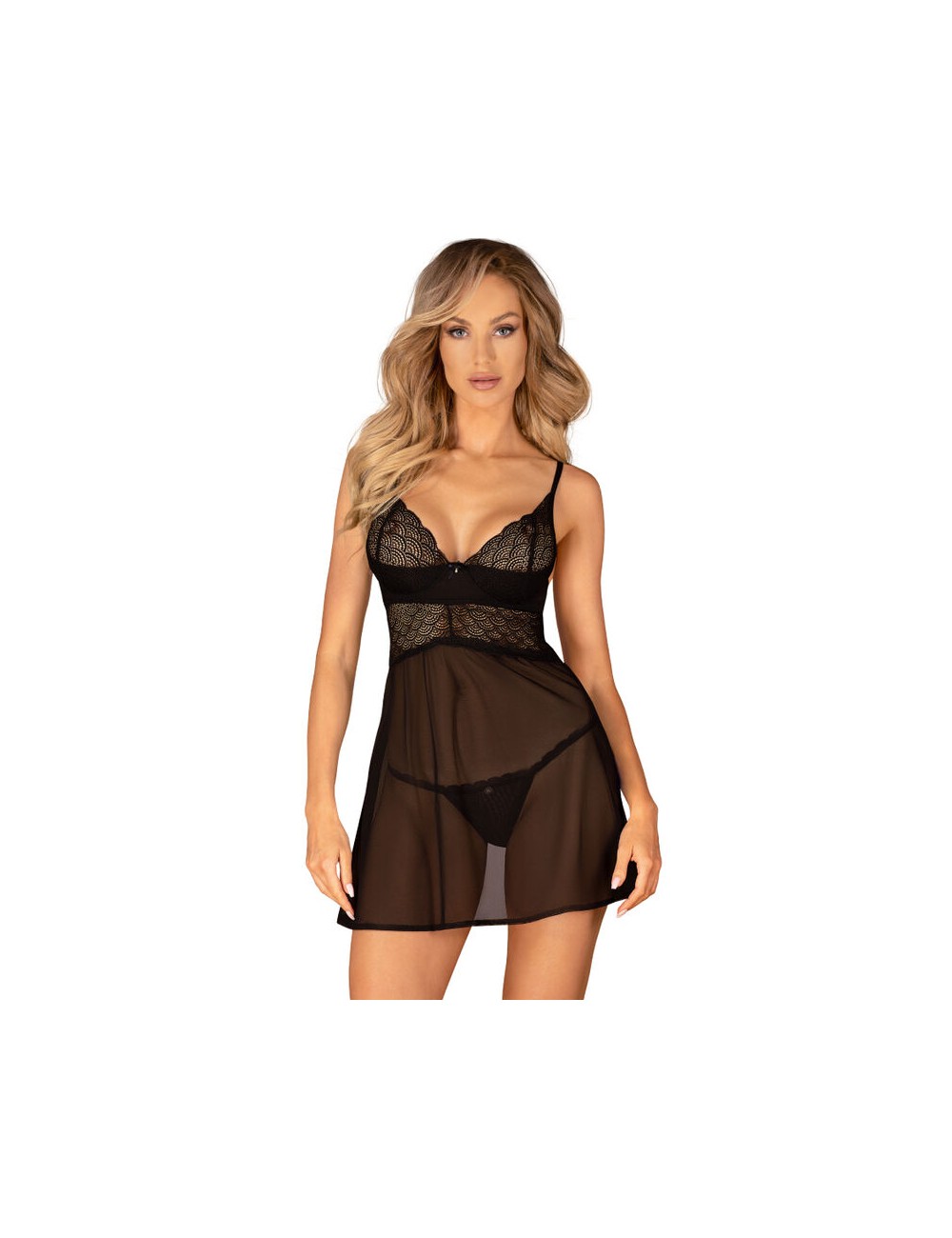 OBSESSIVE - CONJUNTO CHEMERIS BADYDOLL E TANGA M/L OBSESSIVE - CONJUNTO CHEMERIS BADYDOLL E TANGA M/L