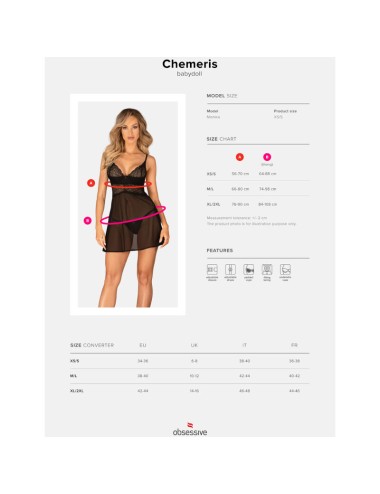 OBSESSIVE - CONJUNTO CHEMERIS BADYDOLL E TANGA M/L
