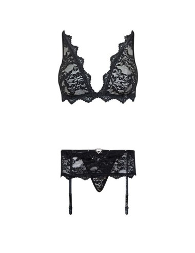 LIVCO CORSETTI FASHION - BELITA LC 90231 SUTI + CALA + CINTA LIGA PRETO L/XL