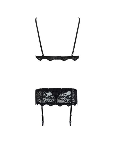 LIVCO CORSETTI FASHION - BELITA LC 90231 SUTI + CALA + CINTA LIGA PRETO L/XL