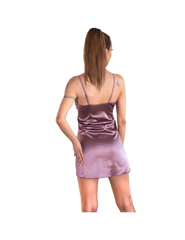 LIVCO CORSETTI FASHION - JACQUELINE LC 90249 ROUPO + CAMISA + CALCINHA VIOLETA L/XL