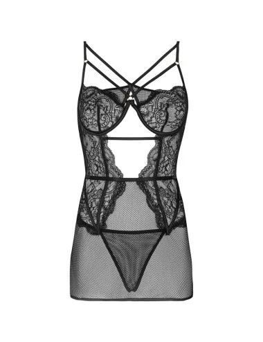 LIVCO CORSETTI FASHION - CAMISA BARIRIN LC 90633 + CALCINHA PRETA
