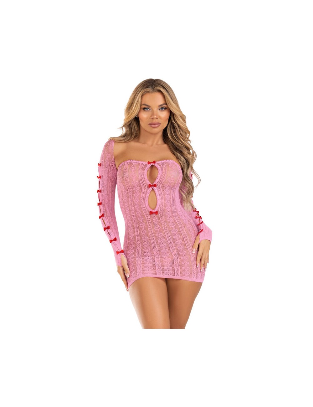 LEG AVENUE - VESTIDO CORAÇÃO E LAÇOS ROSA TAMANHO ÚNICO LEG AVENUE - VESTIDO CORAÇÃO E LAÇOS ROSA TAMANHO ÚNICO