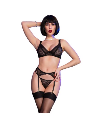CHILIROSE - CR 4692 CONJUNTO QUATRO PEÇAS PRETO S