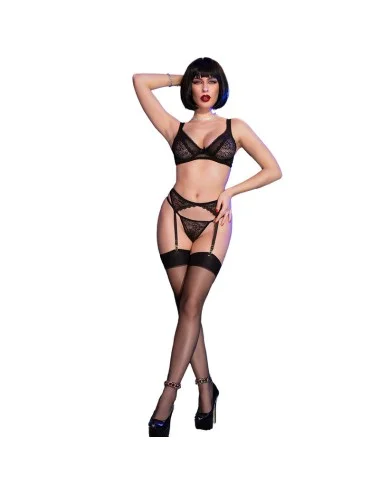 CHILIROSE - CR 4692 CONJUNTO QUATRO PEÇAS PRETO S