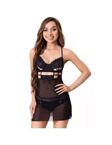 LIVCO CORSETTI FASHION - MAIA 20247 BABYDOLL + TANGA PRETA S/M