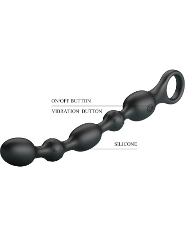 PRETTY LOVE - VAN ANAL BALLS 10 VIBRAÕES SILICONE RECARREGVEL