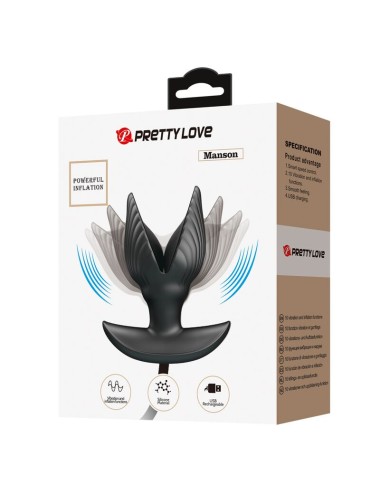 PRETTY LOVE - PLUG ANAL INFLVEL E RECARREGVEL