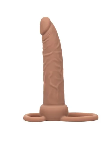 CALEXOTICS - PERFORMANCE MAXX RECARREGVEL DUPLO PENETRADOR PELE MARROM
