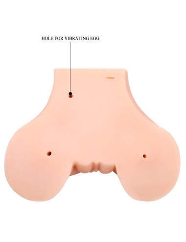CRAZY BULL - VAGINA E NUS COM MALHA REALÍSTICA COM VIBRAO