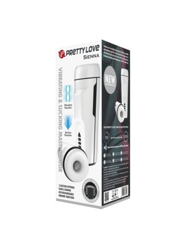 PRETTY LOVE - MASTURBADOR MASCULINO SIENNA COM VIBRAO. VOZ E SUCO