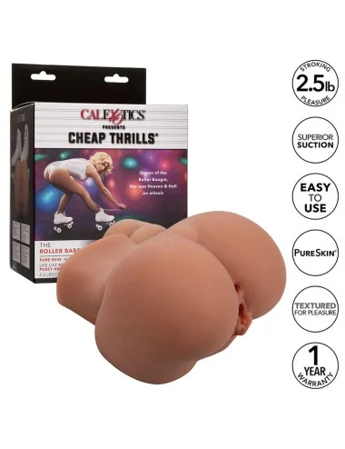 CALEXOTICS - THE ROLLER BABE DUPLO MASTURBADOR REALÍSTICO CARNE