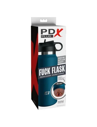 PDX PLUS - FUCK FLASK VAGINE DISCRET STROKER MARROM MODELO 1