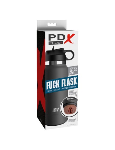 PDX PLUS - FUCK FLASK VAGINE DISCRET STROKER MARROM MODELO 2