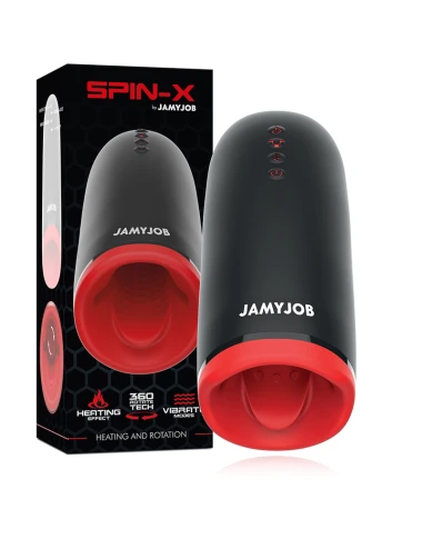 JAMYJOB - MASTURBADOR DE AQUECIMENTO E ROTAO SPIN-X