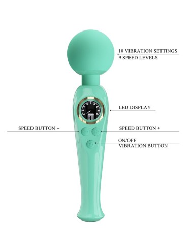 PRETTY LOVE - VIBRADOR DE VARINHA VERDE SKYLER