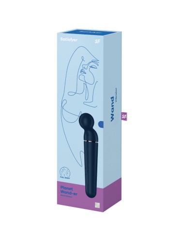 SATISFYER - MASSAGER VIBRADOR PLANET WAND-ER AZUL