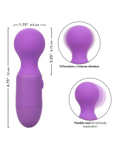 CALEXOTICS - FIRST TIME MASSAGEADOR RECARREGÁVEL 10 VIBRAÇÕES ROXO