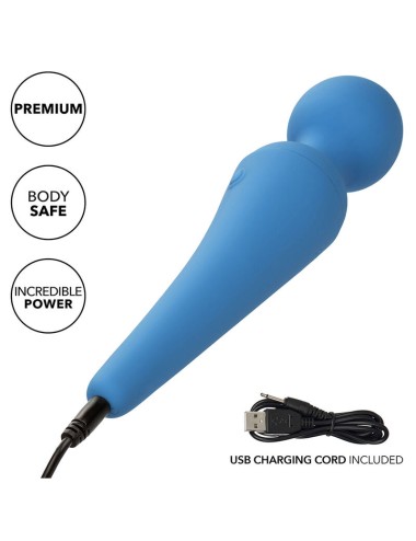 CALEXOTICS - COUTURE KIT VIBRADOR WAND 10 VIBRAÇÕES AZUL