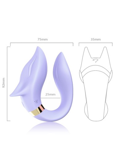 ARMONY - VIBRADOR FOX PARA CASAIS COM CONTROLE REMOTO ROXO