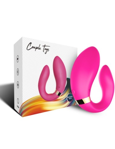 ARMONY - VIBRADOR CRESCENTE PARA CASAIS CONTROLE REMOTO FÚCSIA