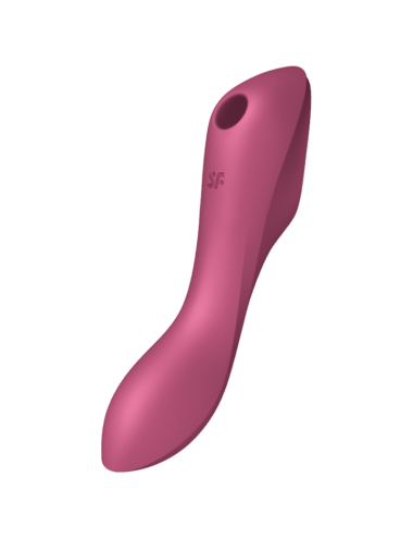 SATISFYER - VIBRADOR DE PULSO DE AR CURVY TRINITY 3 VERMELHO