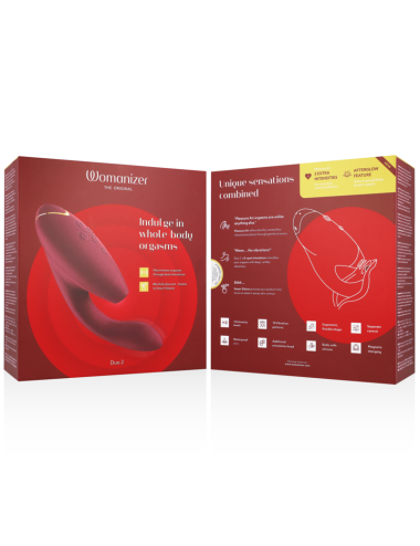 WOMANIZER - DUO 2 ESTIMULADOR BORDEAUX