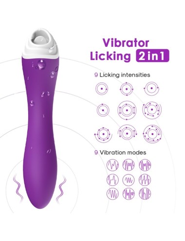 ARMONY - FAIRYLAND LAMINDO CLITOR VIBRANTE E VIBRADOR ROXO