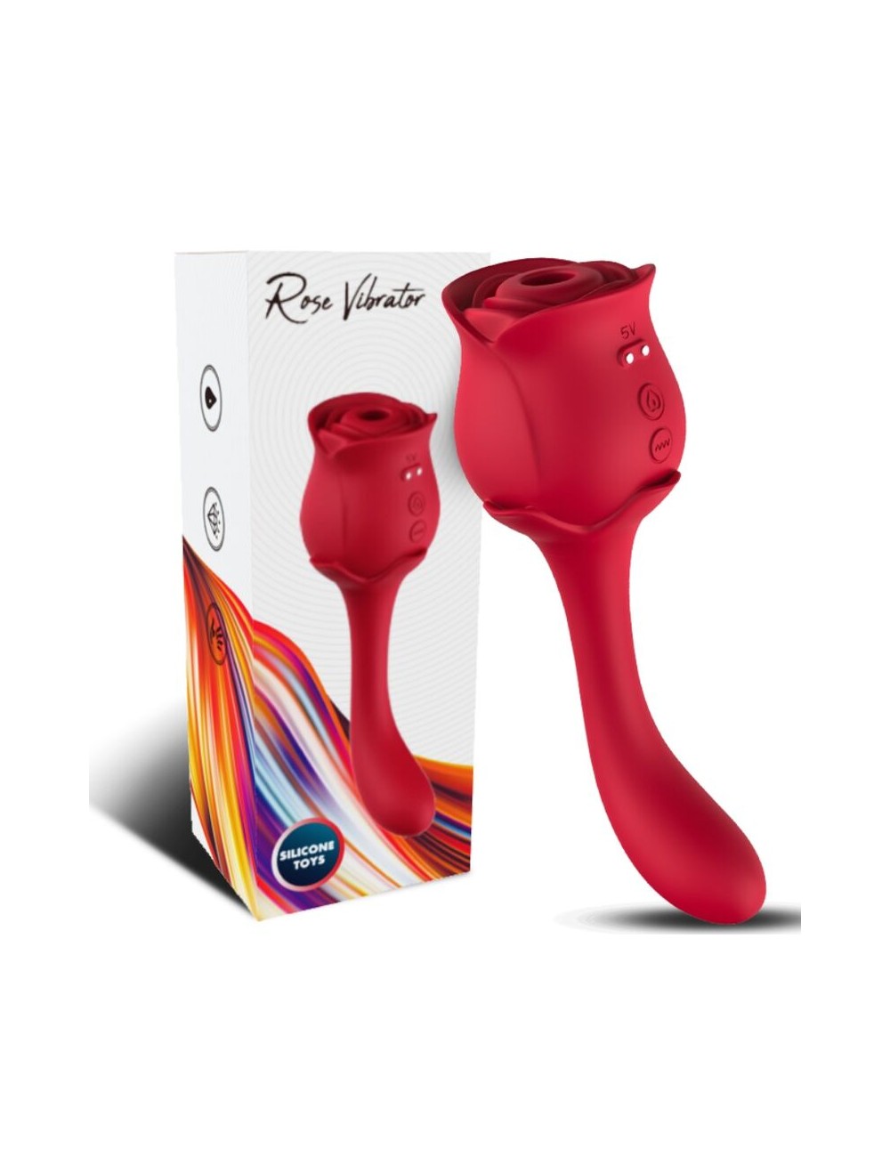 ARMONY - ROSELOVER LAMBENDO CLITÓRIS VIBRANTE E ESTIMULADOR VERMELHO