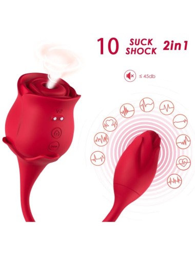 ARMONY - PINK LICKING VIBRANDO DE CLIT & VIBRADOR VERMELHO