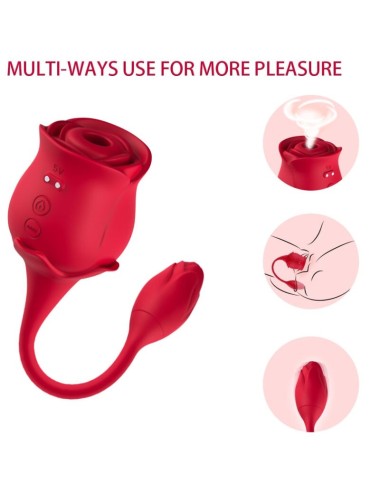 ARMONY - PINK LICKING VIBRANDO DE CLIT & VIBRADOR VERMELHO