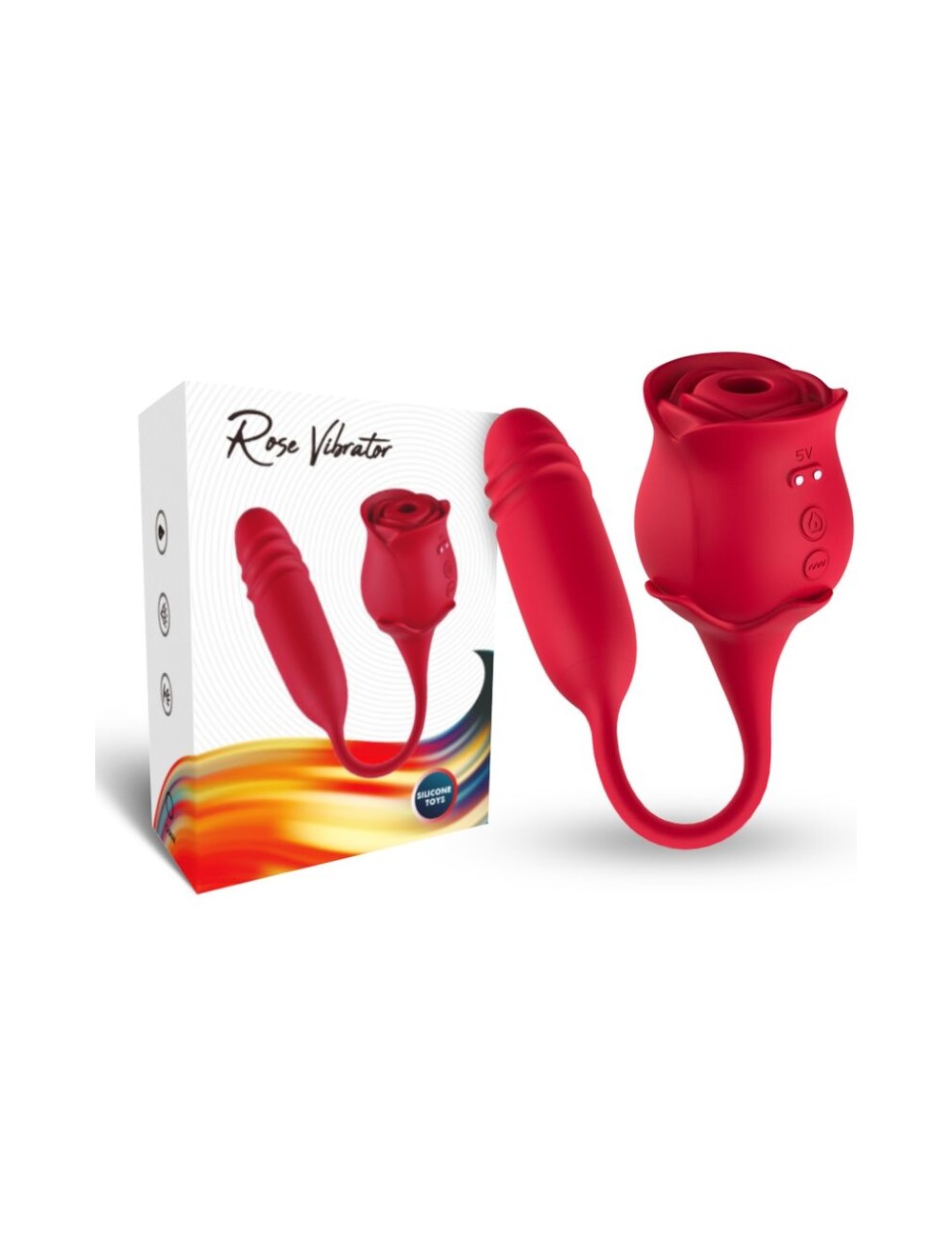 ARMONY - ROSEKNIGTH LAMINDO CLITOR VIBRANTE E VIBRADOR VERMELHO