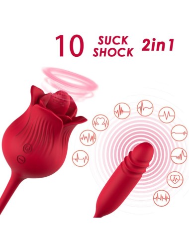 ARMONY - ROSELIP LICKING VIBRANDO CLITÓRIO E VIBRADOR VERMELHO