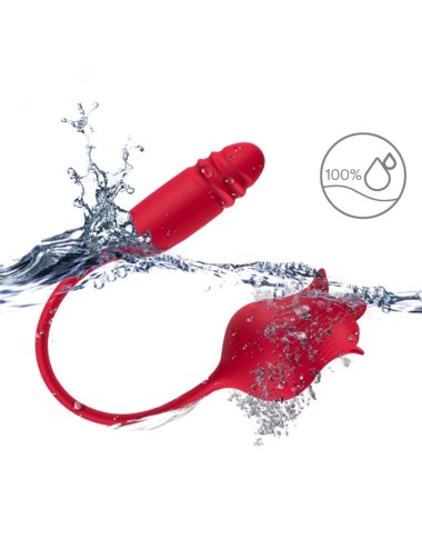 ARMONY - ROSELIP LICKING VIBRANDO CLITÓRIO E VIBRADOR VERMELHO