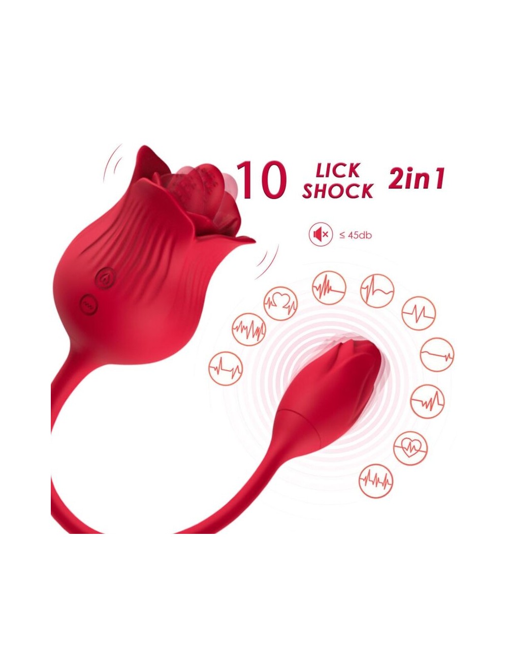 ARMONY - VIBRADOR ROSA CON COLA VERMELHO