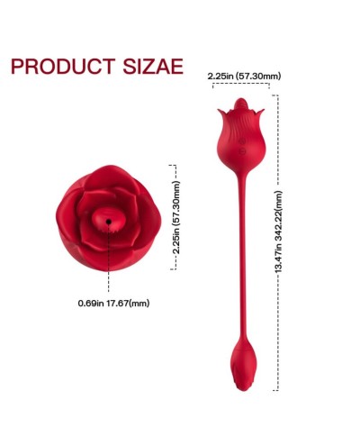 ARMONY - VIBRADOR ROSA CON COLA VERMELHO