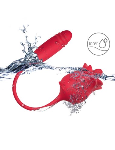 ARMONY - ESTIMULADOR E VIBRADOR ROSA COLA VERMELHO