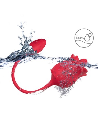 ARMONY - ESTIMULADOR E VIBRADOR ROSA COLA VERMELHO
