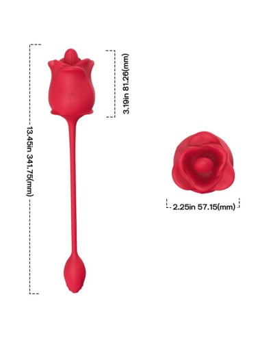 ARMONY - ESTIMULADOR E VIBRADOR ROSA COLA VERMELHO