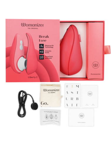 WOMANIZER - LIBERTY 2 ESTIMULADOR DE CLITORIS & SUCKER ROSA