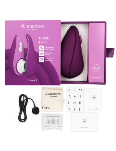 WOMANIZER - LIBERTY 2 ESTIMULADOR DE CLITORIS & SUCKER VIOLETA