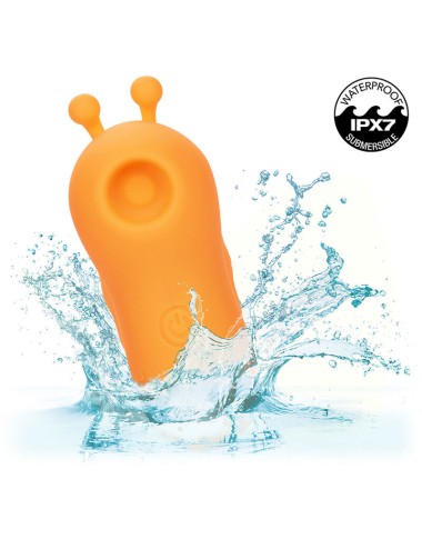 CALEXOTICS - NEON VIBES BUZZING VIBE O ESTIMULADOR DE DEDO 10 VIBRAÇÕES LARANJA