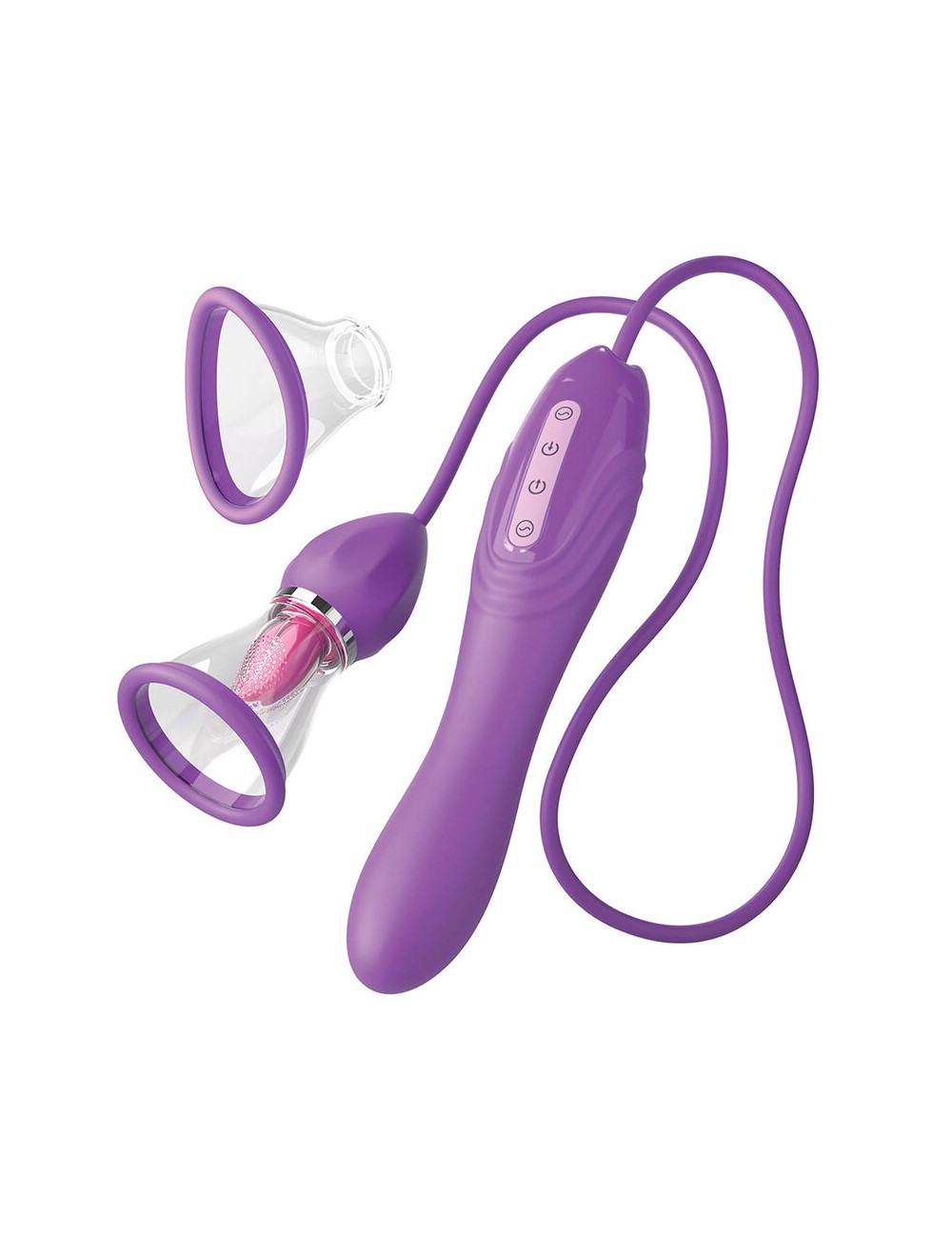 FANTASY FOR HER - MANGUEIRA DE SUCÇÃO MAX PLEASURE COM LÍNGUA ESTIMULANTE ROXA