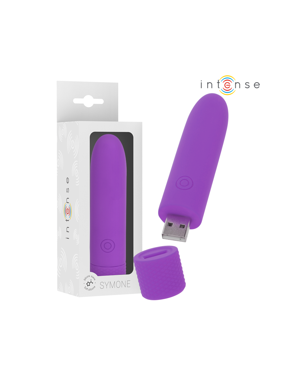 INTENSE - SYMONE USB RECARREGÁVEL VIBRATÓRIA BULLET 8 VIBRAÇÕES ROXO 10 X 2 INTENSE - SYMONE USB RECARREGÁVEL VIBRATÓRIA BULLET 8 VIBRAÇÕES ROXO 10 X 2