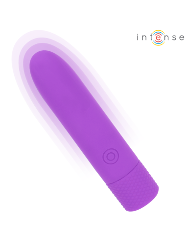 INTENSE - SYMONE  USB RECARREGÁVEL VIBRATÓRIA BULLET 8 VIBRAÇÕES ROXO 10 X 2
