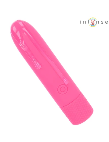 INTENSE - SYMONE  USB RECARREGÁVEL VIBRATÓRIA BULLET 8 VIBRAÇÕES ROSA 10 X 2,2 CM