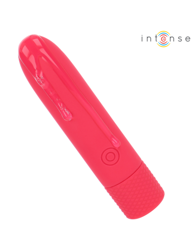 INTENSE - SYMONE USB RECARREGÁVEL VIBRATÓRIA BULLET 8 VIBRAÇÕES VERMELHO 10 X 2,2 CM