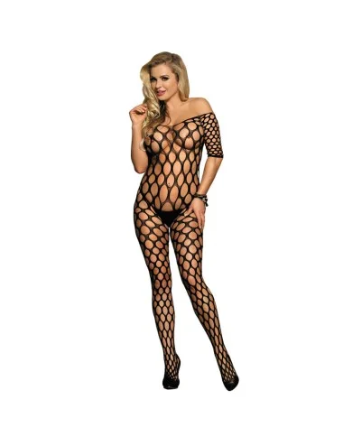 SUBBLIME - 951719 BODYSTOCKING OMBROS ABERTOS REDE ARRASTO PRETO TAMANHO ÚNICO