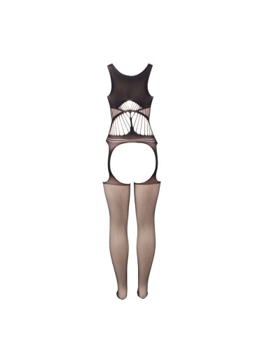 SUBBLIME - 951900 BODYSTOCKING SEM FUNDO DE REDE COM COPA E OMBROS ABERTOS PRETO TAMANHO ÚNICO