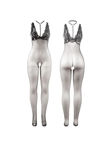 SUBBLIME - 951993 BODYSTOCKING SEM COSTAS DE REDE TRANSPARENTE PRETO TAMANHO ÚNICO